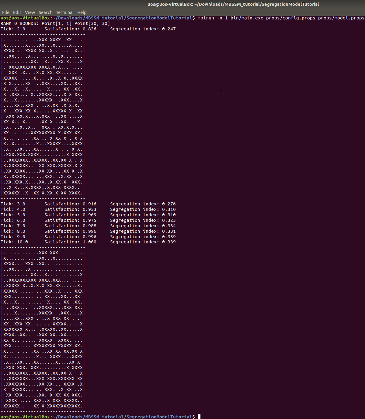 Compile and run screenshot